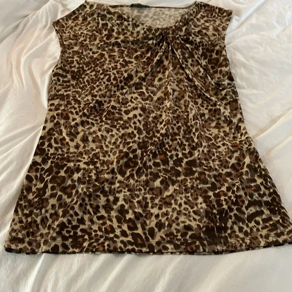 Anne Klein Animal Print Blouse - Picture 1 of 4